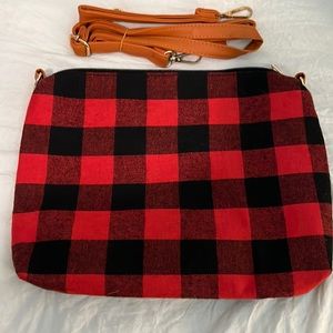 Buffalo Plaid Wristlet